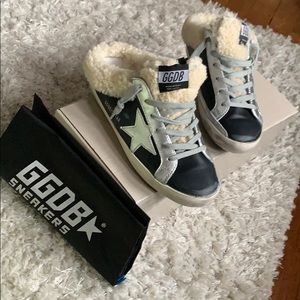 NWT Golden Goose Shearling Sabot
